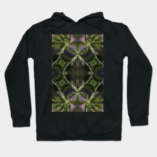 Natural pattern of palm trees at night Hoodie